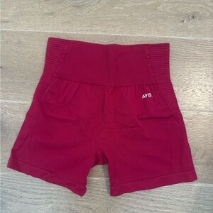 AYBL Women's Athletic Shorts in Deep Red